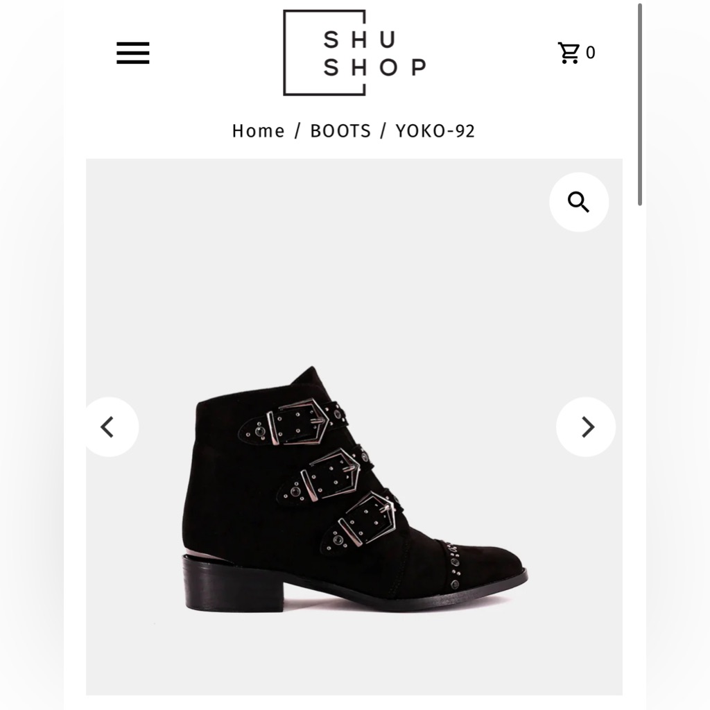Brand New  75 Shushop Yoko92 Bootie In Black